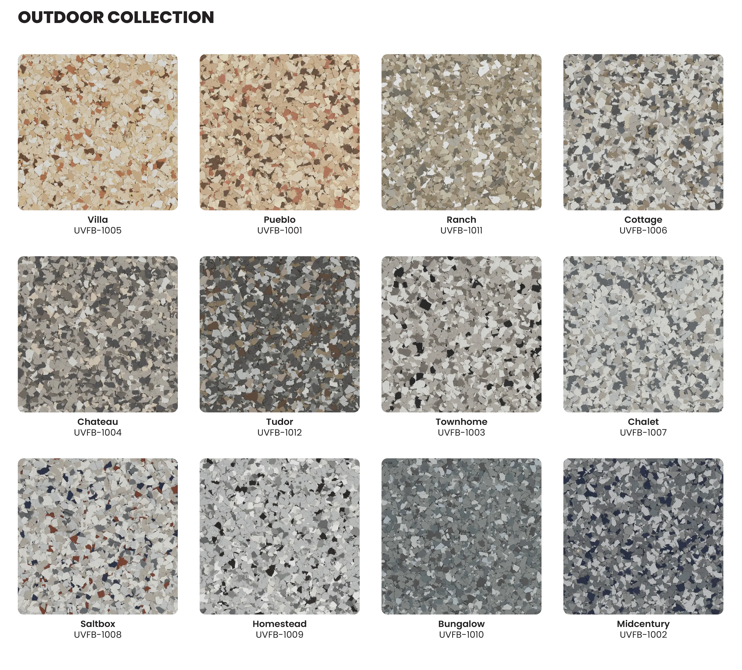 outdoor color chart
